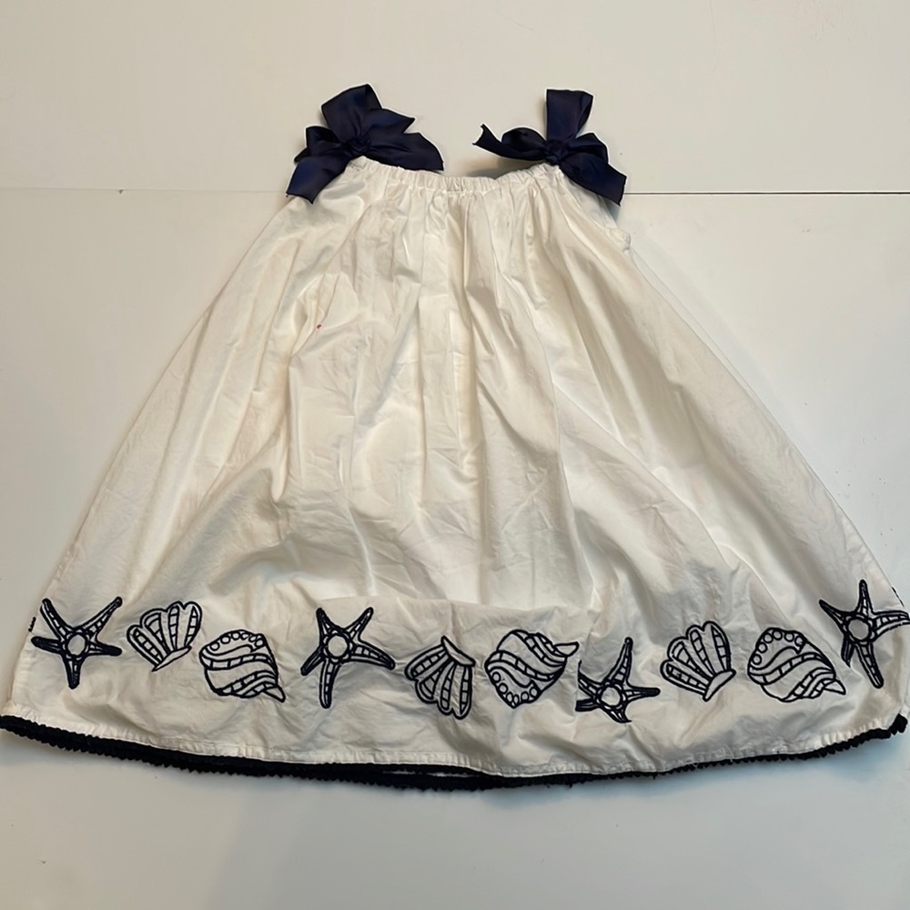 Girls three tea white beach dress Rachel Zoe